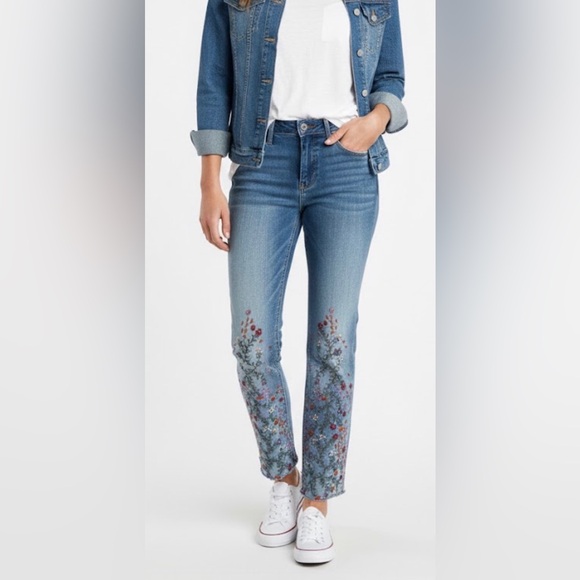 DRIFTWOOD Light Blue Embroidered Jeans - Picture 2 of 11